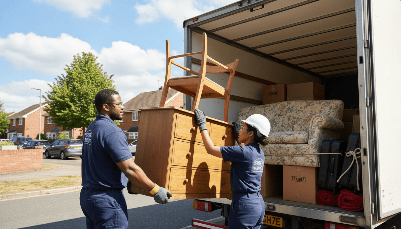 Junk Be Gone team efficiently removing furniture and clutter from a Memphis home