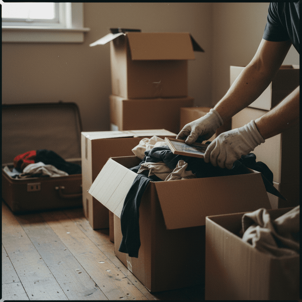 Junk Be Gone evaluating residential storage space in Memphis